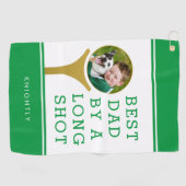 長最高の射写真ゴルフティー名によるパパ ゴルフタオル (横)