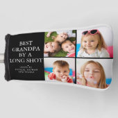 長最高の射撮影のおじいちゃん4写真コラージュ ゴルフヘッドカバー (正面)