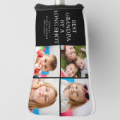 長最高の射撮影のおじいちゃん4写真コラージュ ゴルフヘッドカバー (回転90)