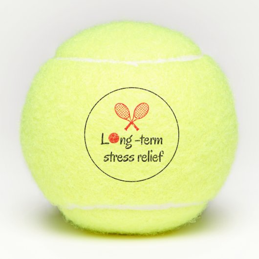 長期ストレスレリーフ、 浮き彫り球 テニスボール (正面)
