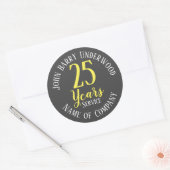 長期勤続又は退職 ラウンドシール (封筒)