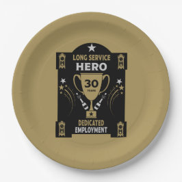 長期勤続30年 ペーパープレート