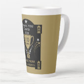 長期就労サービス認定 カフェラテマグ (右アングル)