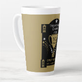 長期就労サービス認定 カフェラテマグ (左アングル)