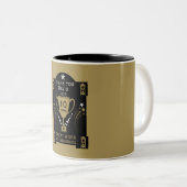 長期就労サービス認定 ツートーンマグカップ (正面右)