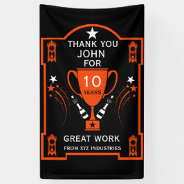 長期就労サービス認定 横断幕