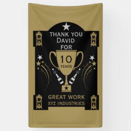 長期就労サービス認定 横断幕