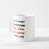 長期気にナース素晴らし コーヒーマグカップ (正面左)