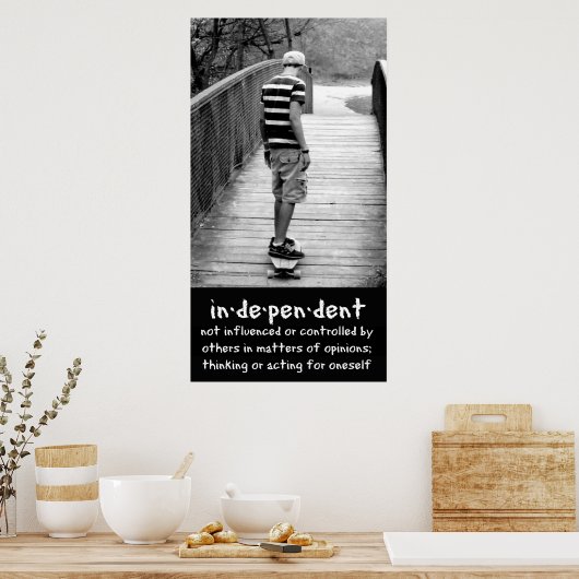 長期独立 ポスター (キッチン)