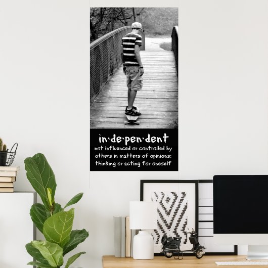 長期独立 ポスター (ホームオフィス)