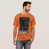 長期的な核廃棄物警告メッセージ Tシャツ (正面フル)