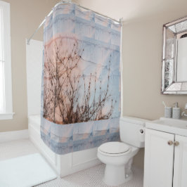 長枝シルエット シャワーカーテン