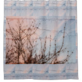 長枝シルエット シャワーカーテン (正面)