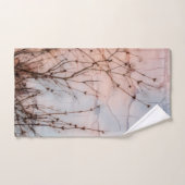 長枝シルエット バスタオルセット (ハンドタオル)