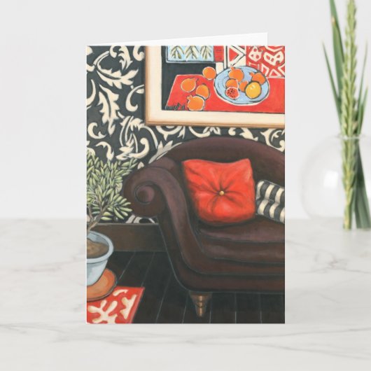 「長椅子」の芸術カード カード (正面)