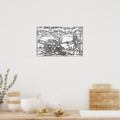 長槍兵照明大砲 ポスター (キッチン)