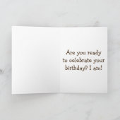 長毛かつら誕生日 カード (内部)