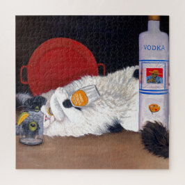 長毛のタキシード猫 ジグソーパズル