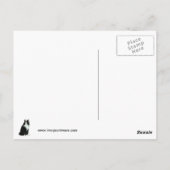 長毛のタキシード猫 ポストカード (裏面)