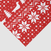 長毛のダックシュントシルエットクリスマスパターン 薄葉紙 (詳細)