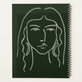 長毛のマラカイトポートレート プランナー手帳 (裏面)