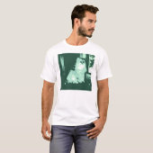 長毛キャットアーポップ・アートのト Tシャツ (正面フル)