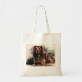 長毛ダシュント犬 トートバッグ