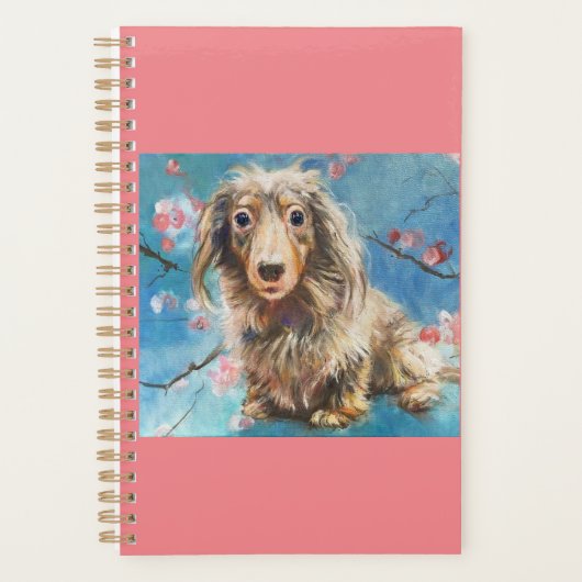 長毛ダックシュントinさくらんぼ花プランナー プランナー手帳 (正面)