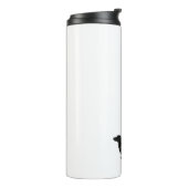 長毛ダックスフントボヘミアンフローラシルエット タンブラー (回転左)