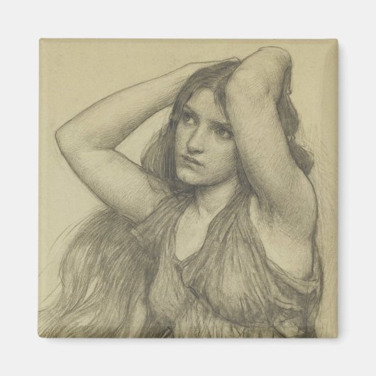 長毛植物 マグネット (正面)