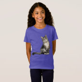 長毛猫Tシャツ Tシャツ (正面フル)