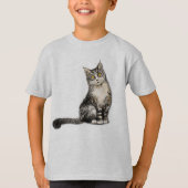 長毛猫Tシャツ Tシャツ (正面)