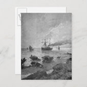 長江の汽船ウラジオストク ポストカード (正面/裏面)