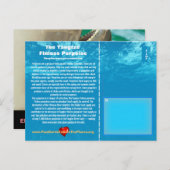 長江フィナーレスポアズは絶滅危惧種である。 ポストカード (正面/裏面)