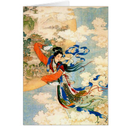 長江飛んでいる月