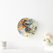 長江飛んでいる月 ラウンド壁時計 (ホーム)