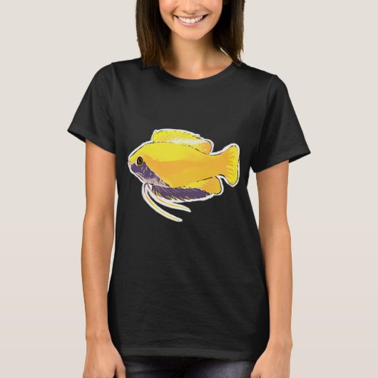 長生きして釣りをしよう Tシャツ (正面)