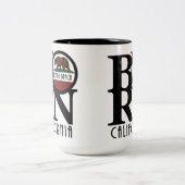 長生まれビーチCA 15oz 2トーンコーヒーマグ ツートーンマグカップ (中央)