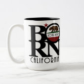 長生まれビーチCA 15oz 2トーンコーヒーマグ ツートーンマグカップ (左)