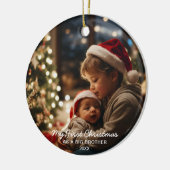 長男として初のクリスマスのオーナメント セラミックオーナメント (左)