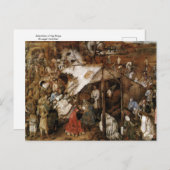 長老のブルーゲルによる王の崇拝 ポストカード (正面/裏面)