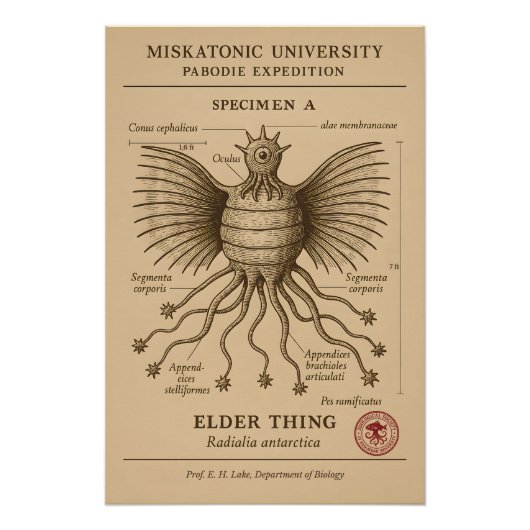 長老の事物標本 – Pabodie Expendation, Miskato ポスター (正面)