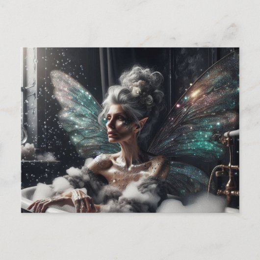 長老の妖精がお風呂に飽き ポストカード (正面)