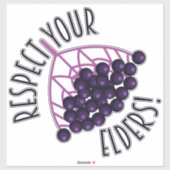 長老エルダーベリおもしろいーのフードパンを尊重 シール (シート)