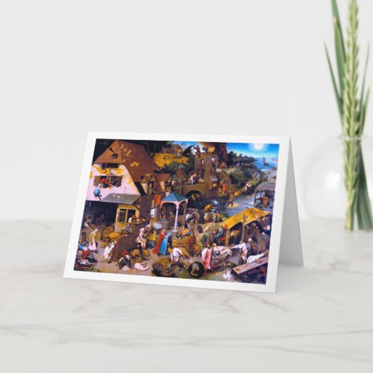 長老ピエテル·ブルーゲル·オランダ語諺 カード (正面)