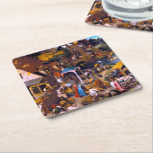 長老ピエテル·ブルーゲル·オランダ語諺 スクエアペーパーコースター (アングル)