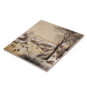 長老ブルーゲル – 冬の風景 タイル (側面)