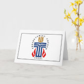 長老国旗 カード (黄色い花)