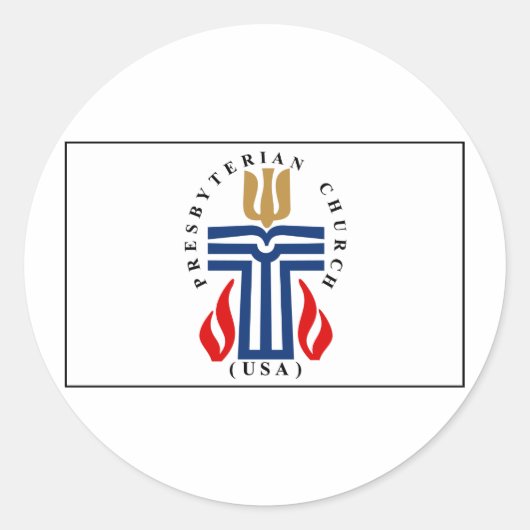 長老国旗 ラウンドシール (正面)