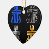 長老派の宗教の記号 セラミックオーナメント (左)